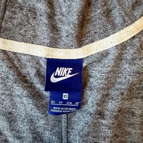 Nike Y2K Women's Heather Gray Zip-Up Hoodie size XS - Picture 2 of 7